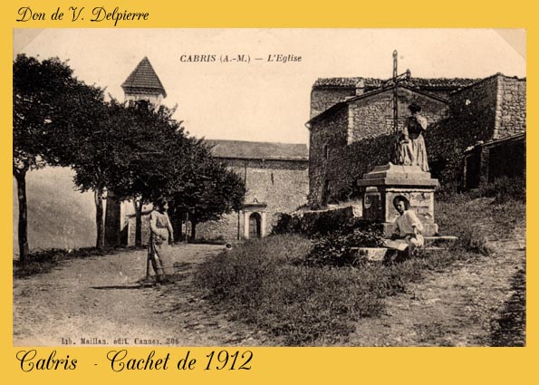 117 - Cabris  -  Cachet de 1912